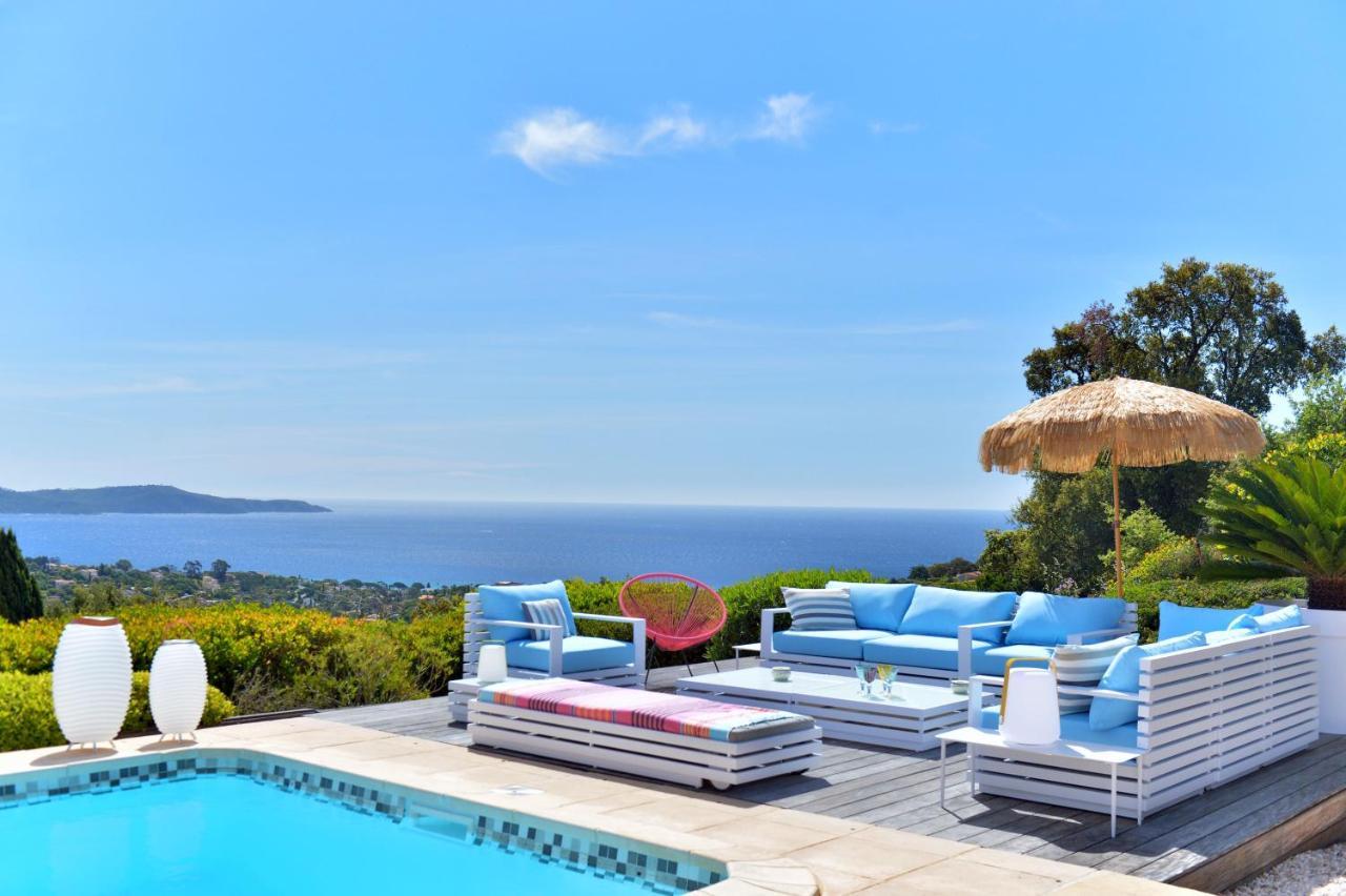 Villa Jucanos - Vue Mer Panoramique Golfe De St-Tropez Cavalaire-sur-Mer Exterior foto